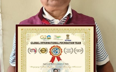 ଗ୍ଲୋବାଲ ଇଣ୍ଟର ନ୍ୟାସନାଲ ଫାଉଣ୍ଡେସନ ତରଫରୁ ଡ ନାରାୟଣ ମହାପାତ୍ରଙ୍କୁ "ସମ୍ମାନ ସୂଚକ ଡକ୍ଟରେଟ" ଉପାଧିରେ ସମ୍ମାନୀତ-